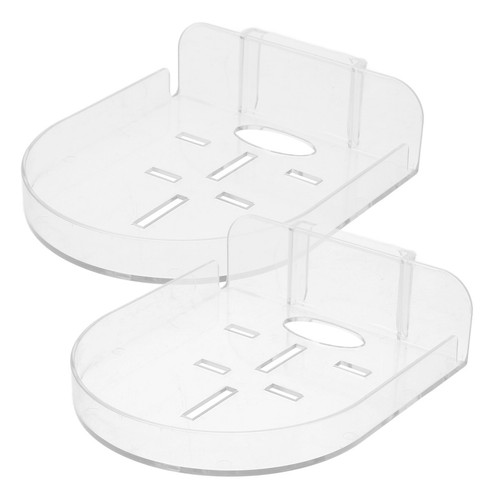 Clear plastic mini shelves - plastic,